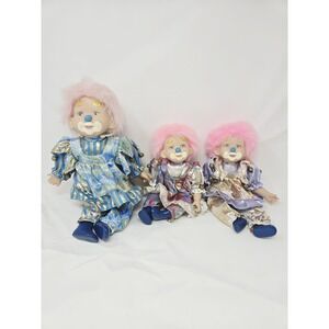 Porcelain Clown Dolls Decor Jester‎ Colorful Clothing HIGH QUALITY 12' + 9'